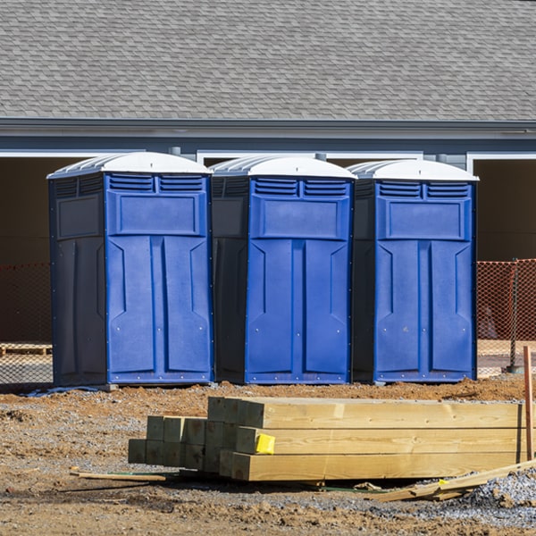 how often are the porta potties cleaned and serviced during a rental period in Kaibab